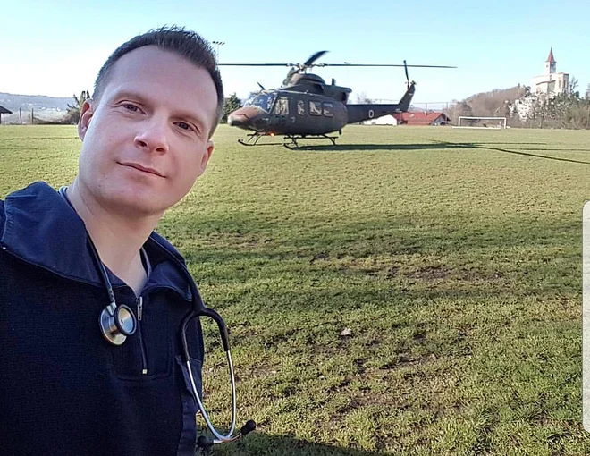 Zdravnik urgentne medicine in direktor Matej Rubelli Furman je kos nadpovprečnim obremenitvam. FOTO: osebni arhiv