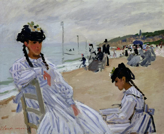 Na plaži Trouvillea, 1870. FOTO: © Musée Marmottan Monet, Paris/Bridgeman Images