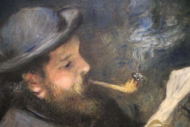 Pierre-Auguste Renoir: Claude Monet bere, okoli 1873., Musée Marmottan Monet, Paris. FOTO: Musée Marmottan Monet, Paris