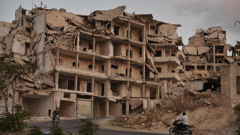 Fotografija: Mesto Ariha v provinci Idlib FOTO: AP