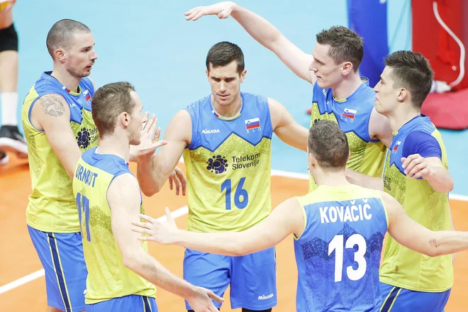 Slovenci bi lahko glede na kakovost posameznikov lahko na SP naredili več. FOTO: FIVB