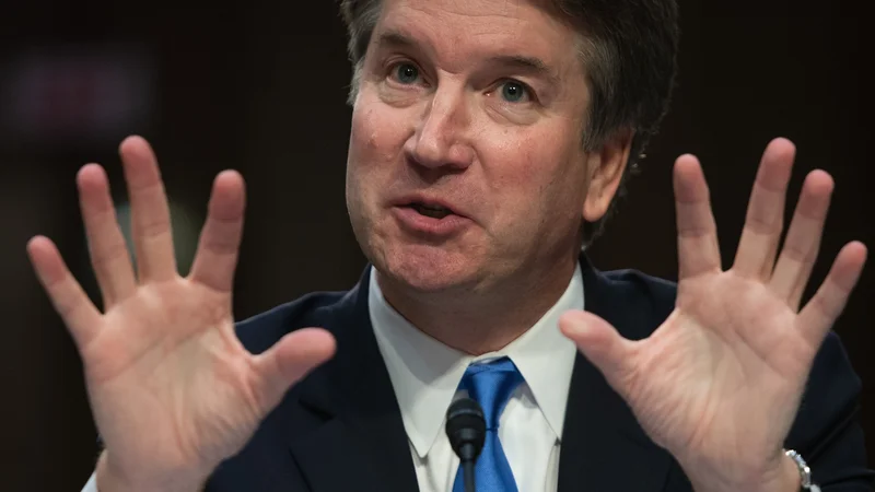 Fotografija: Kandidat za vrhovnega sodnika ZDA Brett Kavanaugh FOTO: AFP