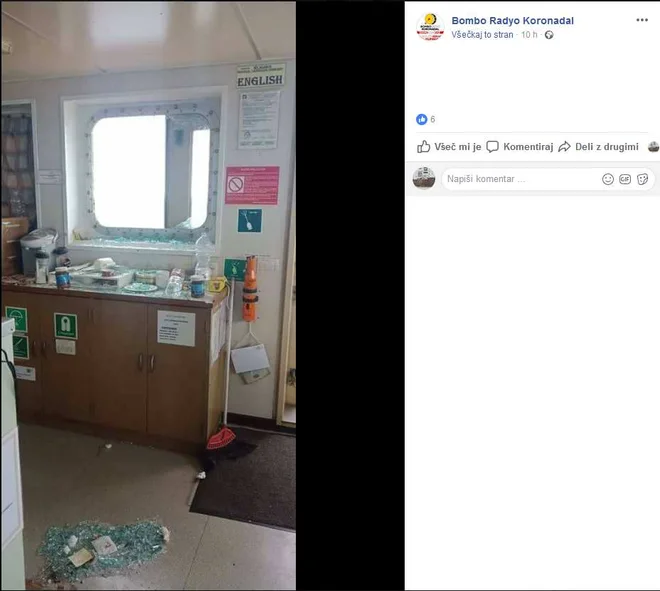 Fotografije mornarja so začeli povzemati mediji. FOTO: Facebook