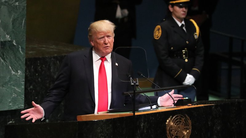 Fotografija: Donald Trump je nagovoril zbrane na 73. zasedanju Generalne skupščine Združenih narodov. U.S. FOTO: Reuters