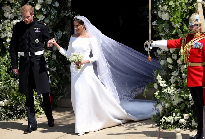 Meghan je v dokumentarnem filmu razkrila skrivnost nastajanja njene poročne obleke. FOTO Guliver/getty Images