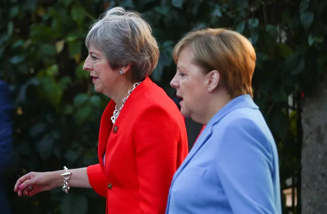 Nemška kanclerka Angela Merkel and britanska premierka Theresa May