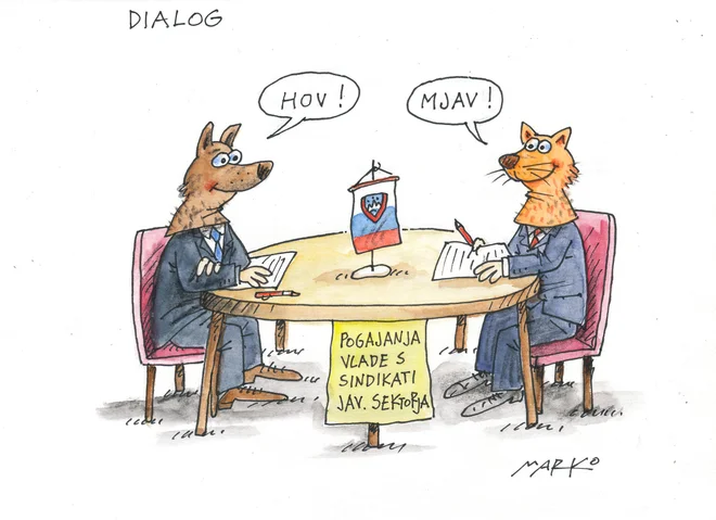 Največja napaka vladajoče politike bi bila, če bi prihodnjo porabo umerila po lanski ali letošnji skoraj tigrovski rasti. Karikatura: Marko Kočevar