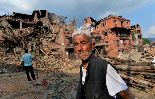 Potres aprila 2015 je porušil cele vasi. FOTO AFP