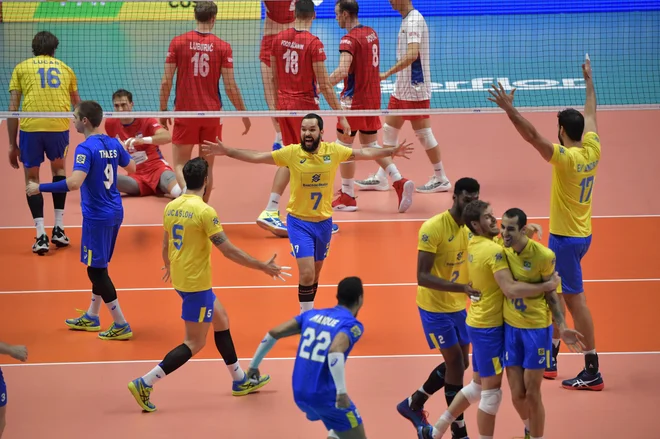 Brazilsko veselje je bilo nepopisno. FOTO: FIVB