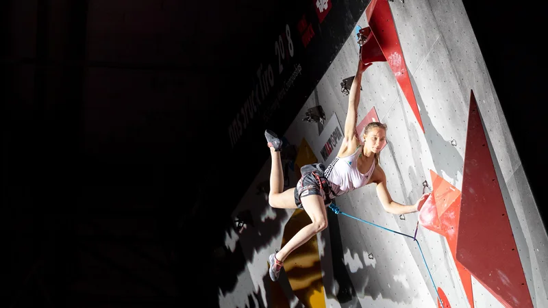 Janja Garnbret bo jutri v Kranju branila lansko zmago. FOTO: Luka Fonda/PZS