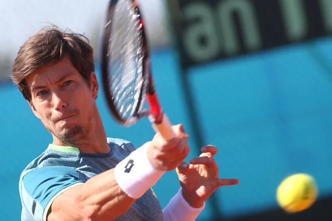 Aljaž Bedene je ta teden 64. igralec sveta.<br />
FOTO: Tomi Lombar/Delo