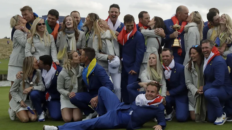 Fotografija: Evropski golfisti so bili tokrat prepričljivo boljši. FOTO: AP