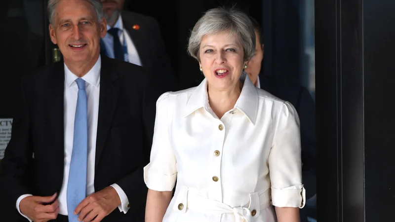 Fotografija: Vlada Therese May bo z omejevanjem priseljevanja lahko dokazovala svojo odločnost pri uresničevanju referendumske odločitve. FOTO: Paul ELLIS / AFP