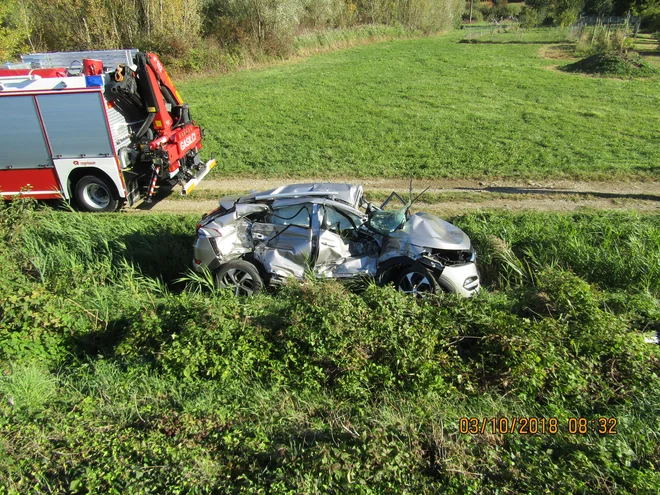 V zvezi z nesrečo so policisti obvestili tudi pravosodne organe. FOTO: Gasilska zveza Vipava