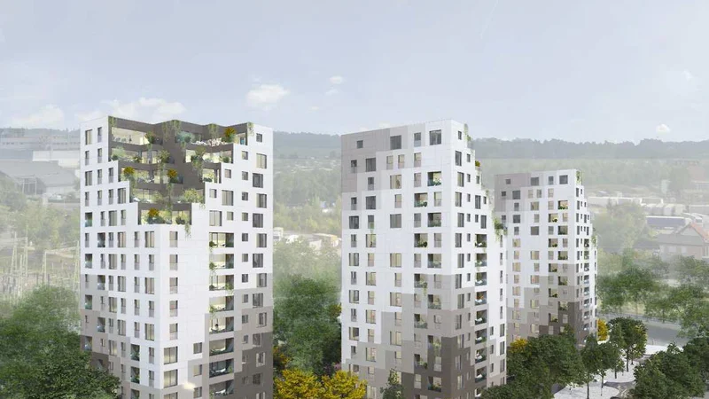 Fotografija: V Šiški bodo slovaški investitorji zgradili okoli 200 stanovanj in podzemno garažo z okoli 400 parkirnimi mesti.