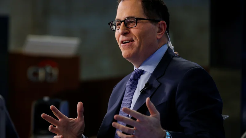 Fotografija: Ameriški poslovnež Michael Dell, ki vodi eno največjih tehnoloških podjetij na svetu Dell Technologies, napoveduje, da bo kmalu spet ponudilo svoje delnice na borzi. Foto Reuters