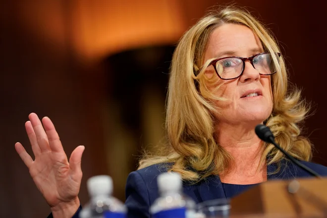 Tudi republikanci so pričanje dr. Christine Blasey Ford v senatu označili za verodostojno, a verjamejo sodniku, da on ni bil napadalec. FOTO: Andrew Harnik/Pool Reuters