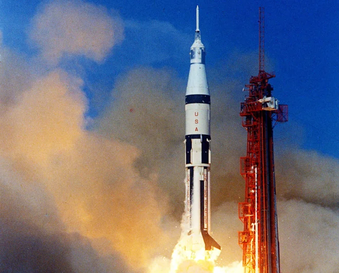 Saturn 1B 205 je z Apollom 7 poletel na današnji dan pred 50 leti. FOTO. Nasa