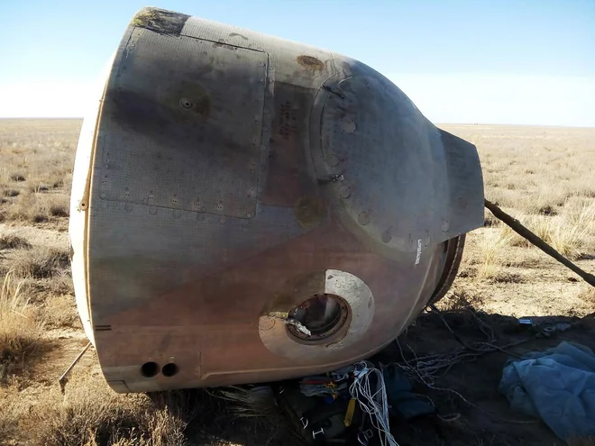 Vesoljska kapsula Soyuz MS-10 FOTO: AP