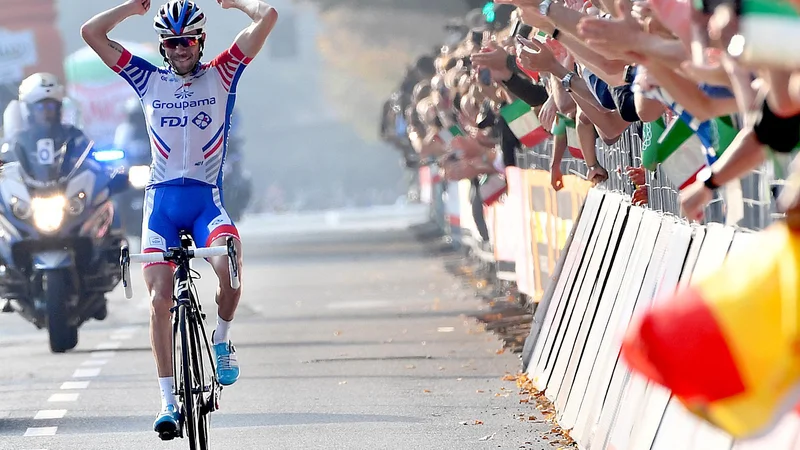 Fotografija: Thibaut Pinot je navdušil tifose. FOTO: AP