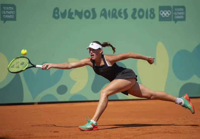 Kaja Juvan je blestela na teniških igriščih v Buenos Airesu. FOTO: AP