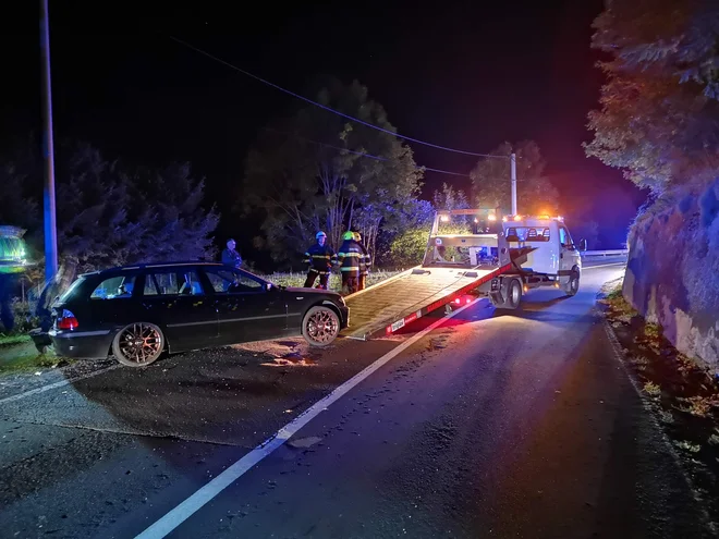 Avtomobila sta trčila tudi na Kolodvorski cesti v Pivki, dva sta se poškodovala. FOTO: PGD Pivka