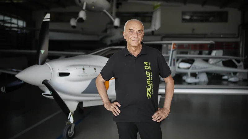 Fotografija: Ivo Boscarol, lastnik in direktor podjetja Pipistrel, v Ajdovščini.