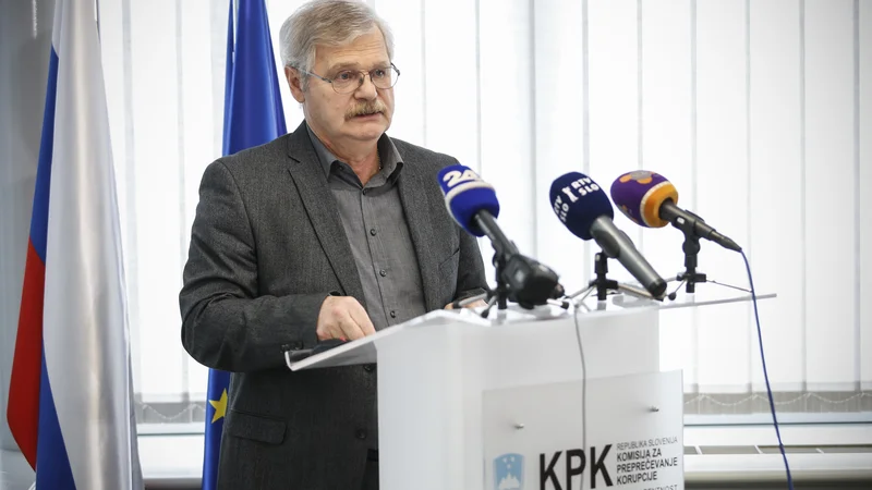 Fotografija: Boris Štefanec je članom parlamentarnega odobra za pravosodje predstavil delo KPK v lanskem letu in izpostavil nujno sprejetje novega zakona. FOTO Uroš Hočevar