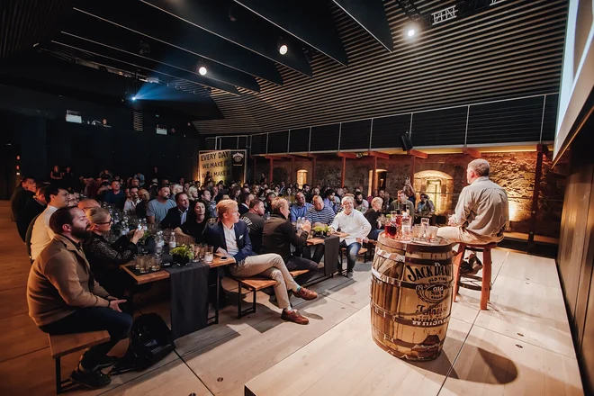 Jack Daniel&#39;s je znamka, ki je pritegnila na Ljubljanski grad številno publiko. Foto Marko Delbello Ocepek