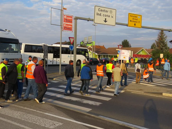 Šesti protest krajanov Budine in Spuhlje. FOTO: Franc Milošič 