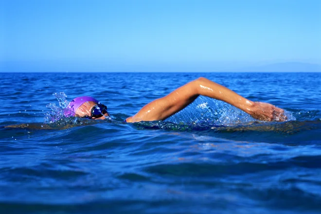 Woman swimming