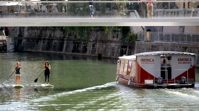 Supanje po Ljubljanici,Ljubljana Slovenija 28.05.2015
