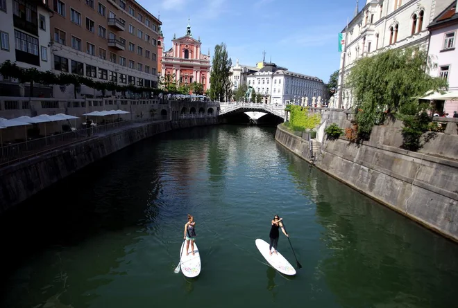 Supanje po Ljubljanici,Ljubljana Slovenija 28.05.2015