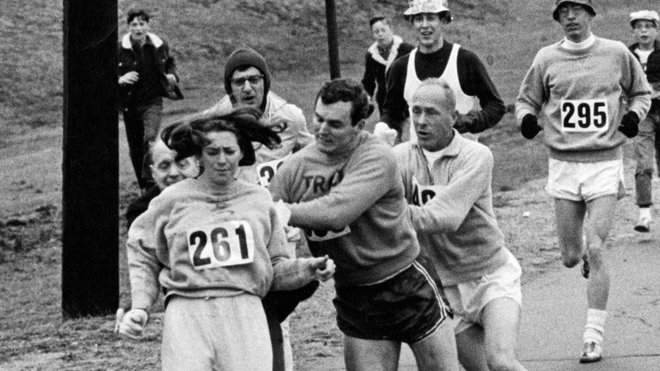 Bilo je leta 1967, ko se je kot prva ženska pojavila na Bostonskem  maratonu in ga pretekla. FOTO: katrineschwitzer.com