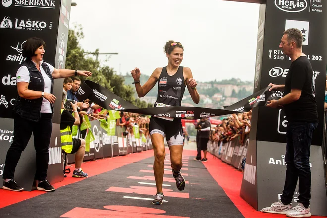 Kristina Ziemons of Germany winner of Women part of Ironman 70.3 Slovenian Istra 2018, on September 23, 2018 in Koper / Capodistria, Slovenia. Photo by Grega Valancic