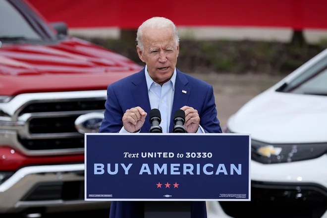 Demokratski kandidat za ameriškega predsednika Joe Biden. FOTO: AFP