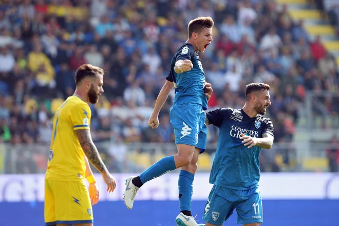 Miha Zajc se je med strelce vpisal prvič v sezoni. FOTO: Federico Proietti/AP