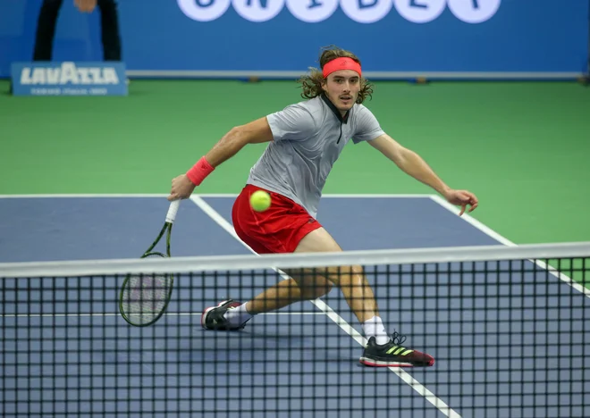 Stefanos Tsitsipas je Grčiji priigral prvo lovoriko ATP v zgodovini. FOTO: AFP