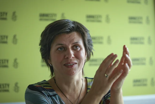 Nataša Posel, direktorica Amnesty International Slovenija Foto Jože Suhadolnik