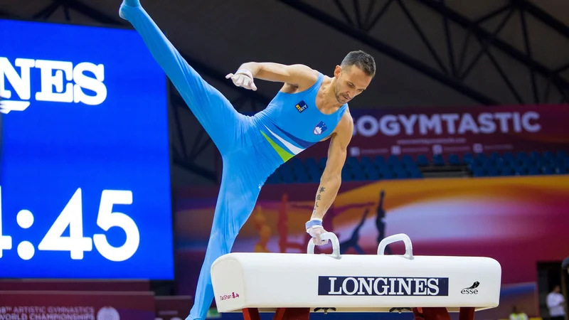 Fotografija: Sašo Bertoncelj bo jutri napadal peto uvrstitev v finale svetovnih prvenstev. FOTO: Enis Hodžič Lederer
