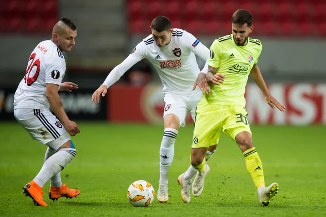 Petar Stojanović v sezoni evropske lige ostaja neporažen. FOTO: Vladimir Šimiček/AFP