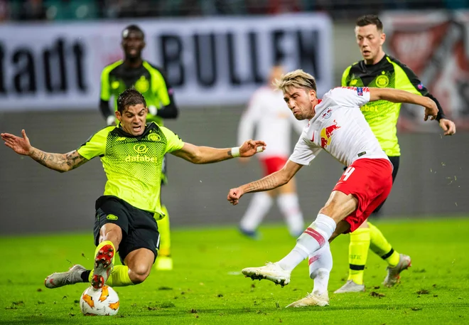 Kevin Kampl je bil v igri do 84. minute. FOTO: Robert Michael/AFP