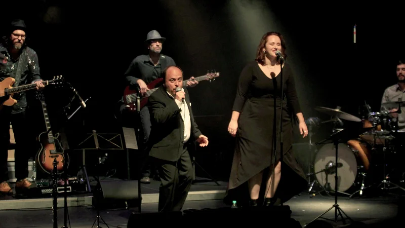 Fotografija: Koncert skupine SLO blues v SiTi Teatru.
FOTO: Roman Šipić