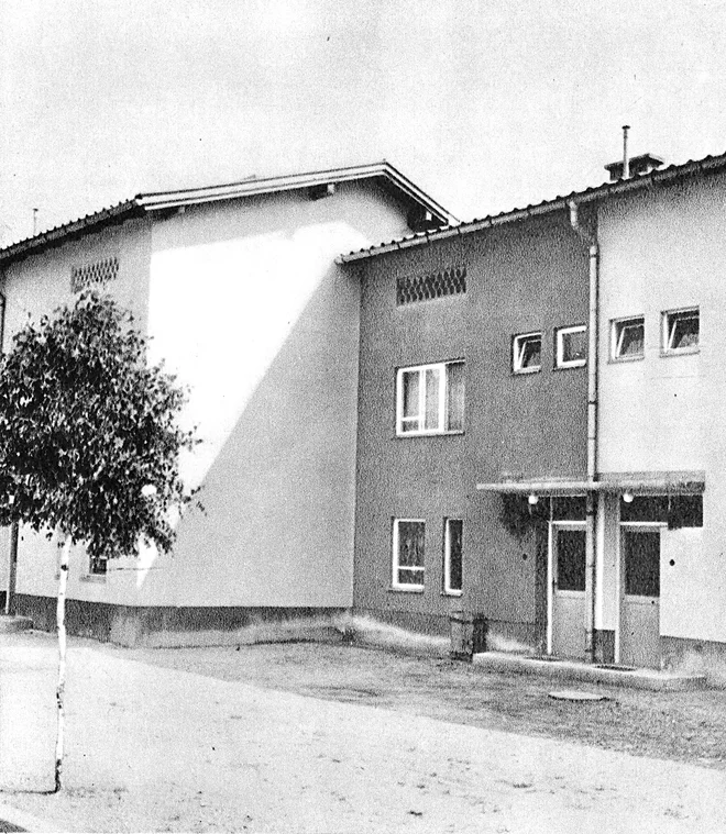 Tako imenovani čebelnjaki, ki so jih v reviji <em>Progres </em>leta 1957 poimenovali celjsko čudo. FOTO: osebni arhiv Timoteja Jevšenaka