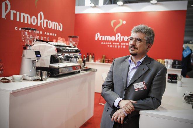 Fabrizio Polojaz je predsednik združenja tržaških podjetnikov, ki se ukvarjajo s kavo. Foto: Uroš Hočevar