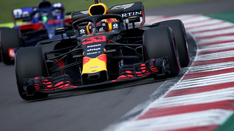 Fotografija: Max Verstappen v Mehiki brani lansko zmago. FOTO: Charles Coates/AFP