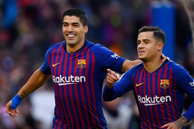 Junaka prvega polčasa v Barceloni. FOTO: AFP