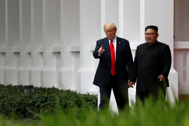 Kim Džong Un bo pred drugim srečanjem z ameriškim predsednikom Donaldom Trumpom v natrpanem urniku naredil še nekaj prostora za ruskega voditelja Vladimirja Putina. FOTO: Reuters