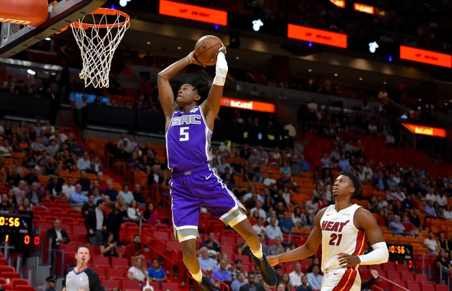 Takšnega večera De&#39;Aaron Fox v karieri še ni imel. FOTO: Steve Mitchell/Reuters