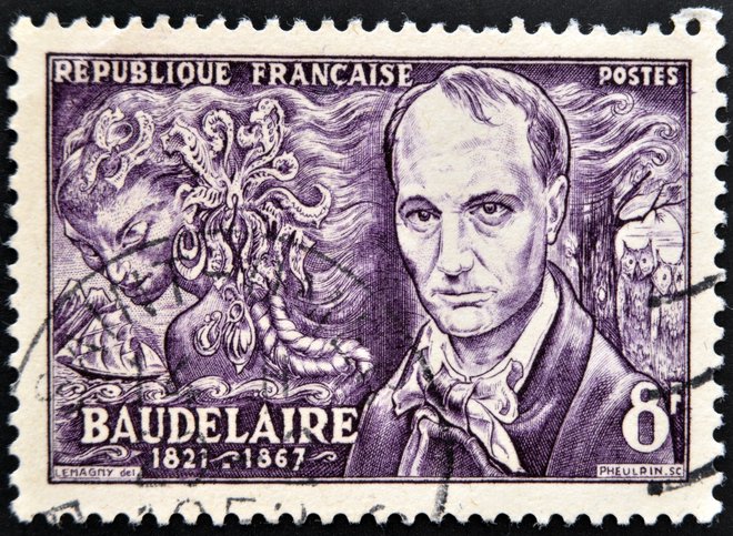 Charles Baudelaire velja za enega največjih francoskih pesnikov.  FOTO: Shutterstock